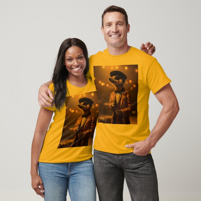 Camiseta "Meerkat Moonlight: La Serenata de un Crooner"  (Unisexo)