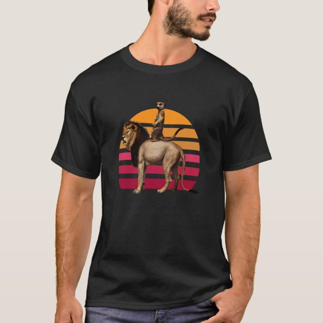 Camiseta Meerkat on Lion (Anverso)