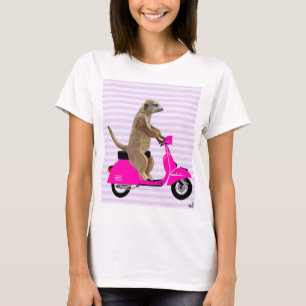 Camiseta Meerkat on Pink Moped 2