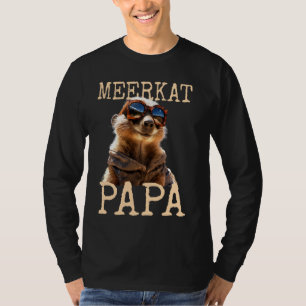 Camiseta Meerkat Papa Daddy's Day Mongoose Dad Suric