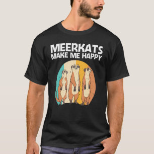 Camiseta Meerkat Para Hombres Mujeres Retro Zoológico De Vi