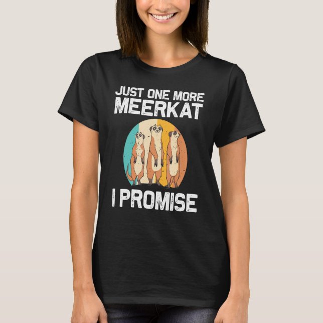Camiseta Meerkat Para Hombres Mujeres Retro Zoológico De Vi (Anverso)