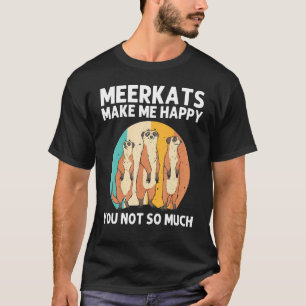 Camiseta Meerkat Para Hombres Mujeres Retro Zoológico De Vi