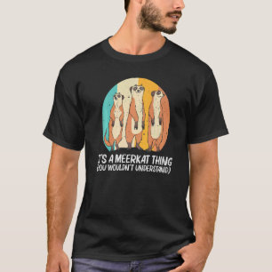Camiseta Meerkat Para Hombres Mujeres Retro Zoológico De Vi