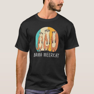 Camiseta Meerkat Para Mujeres Retro Zoológico De Vida Silve