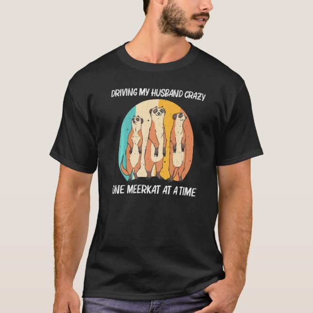 Camiseta Meerkat Para Mujeres Retro Zoológico De Vida Silve (Anverso)