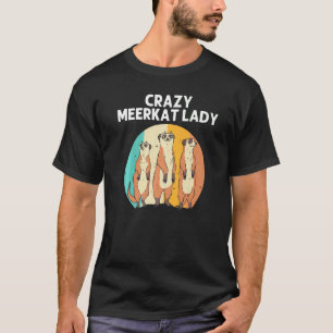 Camiseta Meerkat Para Mujeres Retro Zoológico De Vida Silve