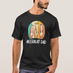Camiseta Meerkat Para Papá Padre Retro Zoológico De Vida Si