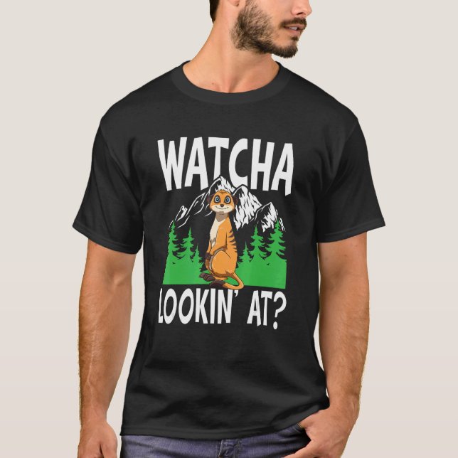 Camiseta Meerkat Para Un Visitante Del Zoológico De Meerkat (Anverso)