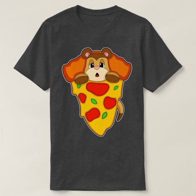 Camiseta Meerkat Pizza (Diseño del anverso)