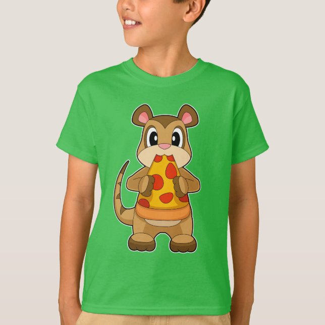 Camiseta Meerkat Pizza (Anverso)