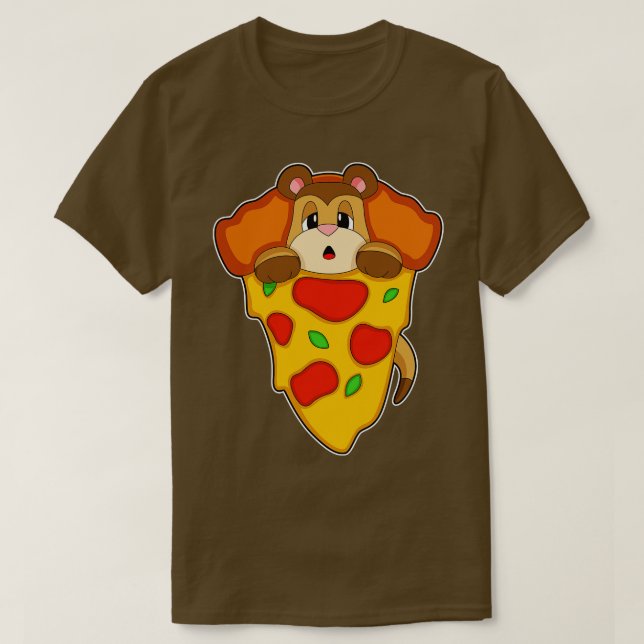 Camiseta Meerkat Pizza (Diseño del anverso)