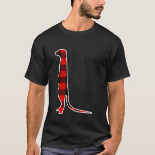 Camiseta Meerkat Plaid Búfalo Rojo Pijama Combinación Famil