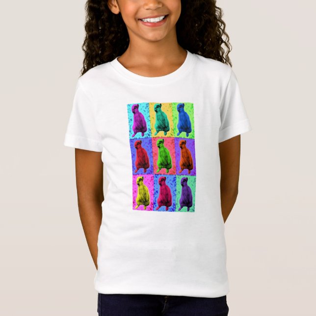 Camiseta Meerkat que mira para arriba el Multi-Panel de (Anverso)