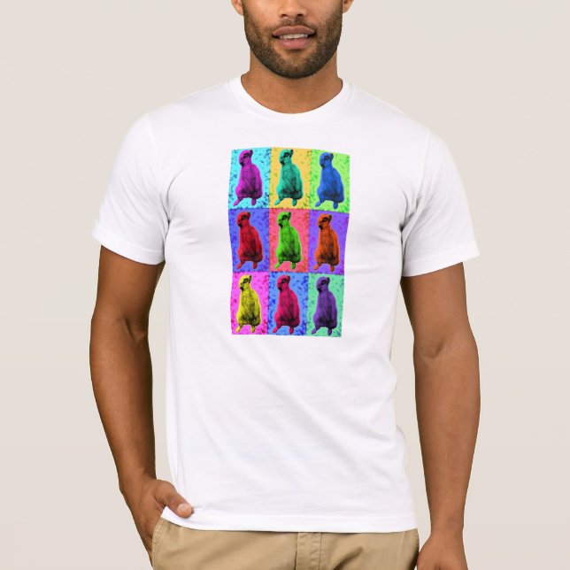 Camiseta Meerkat que mira para arriba el Multi-Panel de (Anverso)