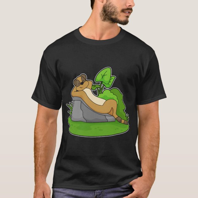 Camiseta Meerkat Relaxing Rock (Anverso)