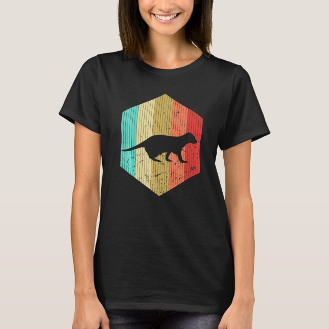 Camiseta Meerkat Retro Meerkat Silhouette Animal 6 (Anverso)