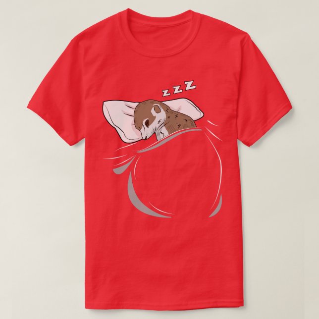 Camiseta Meerkat Sleeping Animal Nap Slumber Slumber (Diseño del anverso)
