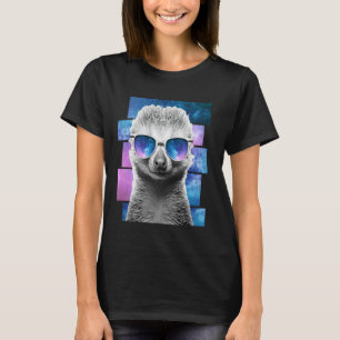 Camiseta Meerkat Space Glasses Ferret Galaxy Sungafas Mon