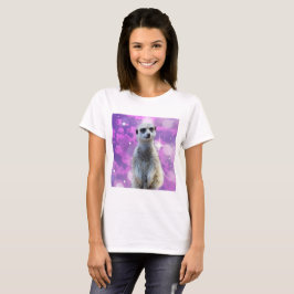 Camiseta Meerkat Sparkle rosado,