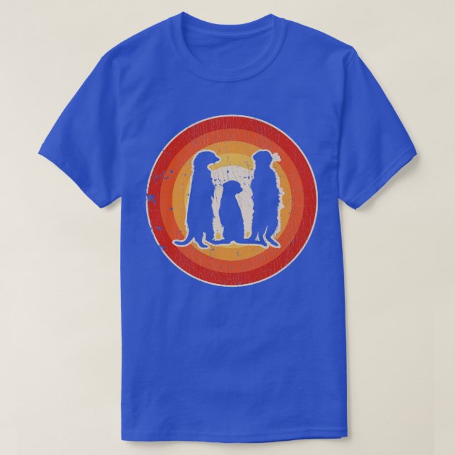 Camiseta Meerkat Sunset Retro para hombres mujeres Chicas n (Diseño del anverso)