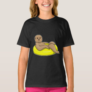 Camiseta Meerkat Swimming Lifebuoy