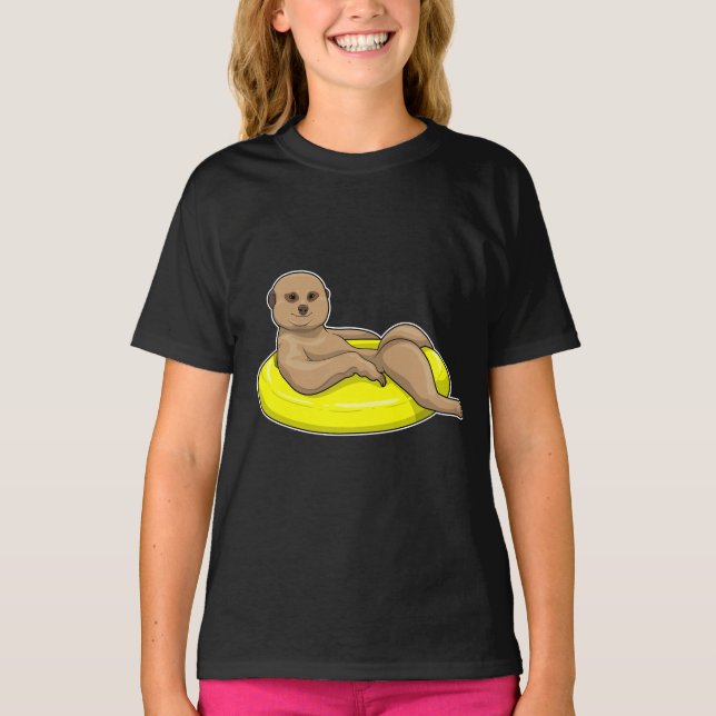 Camiseta Meerkat Swimming Lifebuoy (Anverso)