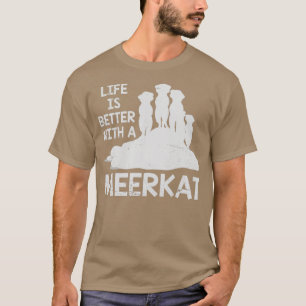 Camiseta Meerkat, un animal en el zoológico de Safari de Áf