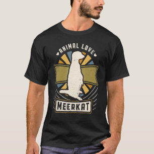 Camiseta Meerkat Vintage Classic Retro Animal