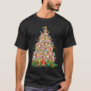 Camiseta Meerkat Xmas enciende árbol de Navidad de Santa Me