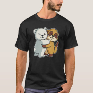 Camiseta Meerkat Y Polar Oso Cute Animales Para Mujeres Ani