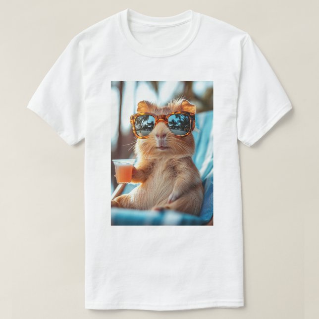 Camiseta Meerschweinchen - Sommer, Sonne, Cocktails! (Diseño del anverso)