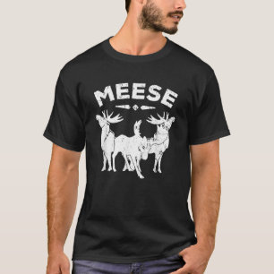 Camiseta Meese Antlers Love Funny Moose T Shirt