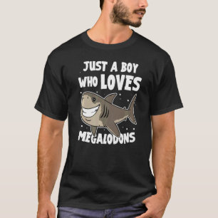 Camiseta Meg Shark Solo Un Niño Que Ama Megalodons