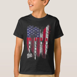 Camiseta Mega anti Trump gracioso hace que el agujero se va