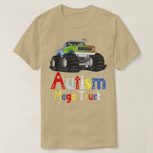 Camiseta Mega camión del autismo 27 (Diseño del anverso)