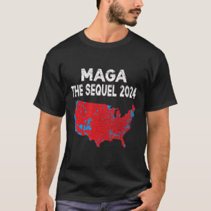 Camiseta Mega el mapa electoral del presidente Trump 2024