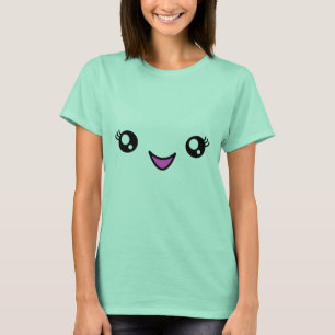 Camiseta Mega Kawaii Happy Face Shiringer Con Logo
