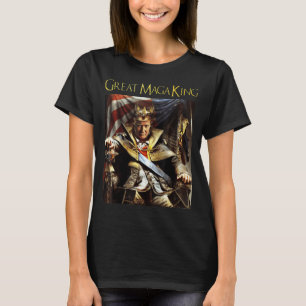 Camiseta Mega King USA Bandera Orgullosa Ultra Maga Trump