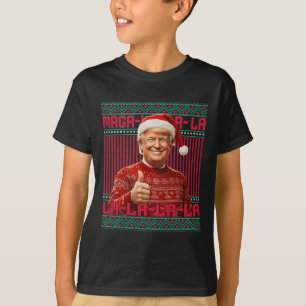 Camiseta Mega La La Donald Trump engaña a 47 Navidades feos