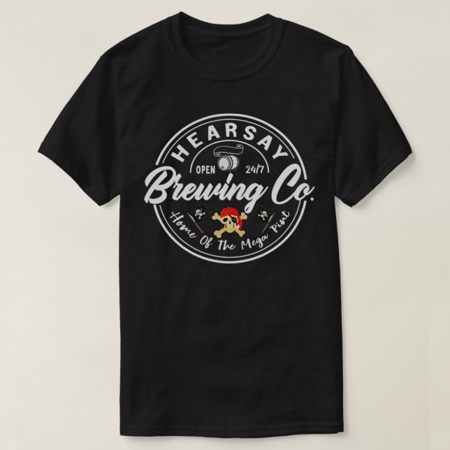 Camiseta Mega Pint Hearsay Brewing Co clasico (Diseño del anverso)