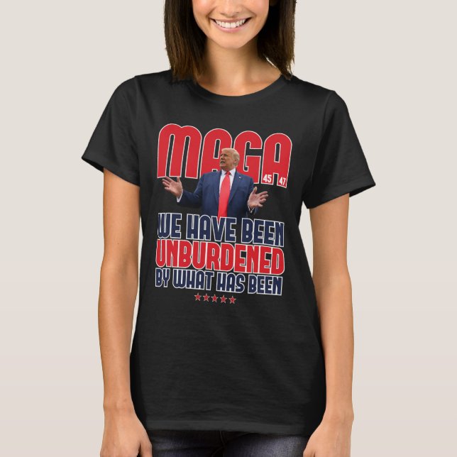 Camiseta Mega Trump 2024 47 presidente sin cargas Meme Des (Anverso)