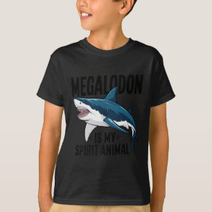 Camiseta Megalodon es mi animal espiritual gracioso diciend