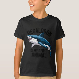 Camiseta Megalodon es mi animal espiritual gracioso diciend