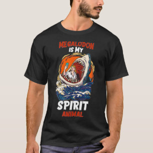 Camiseta Megalodon es mi espíritu Animal divertido amantes