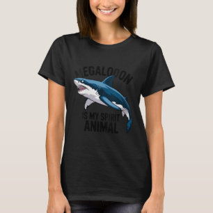 Camiseta Megalodon es mi espíritu animal gracioso diciendo