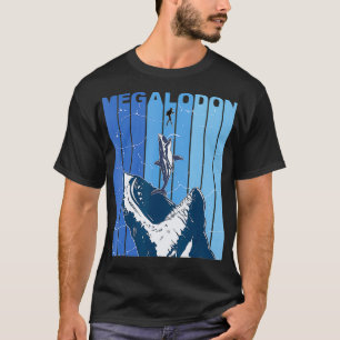 Camiseta Megalodon Gran Buceo de tiburón blanco gigante