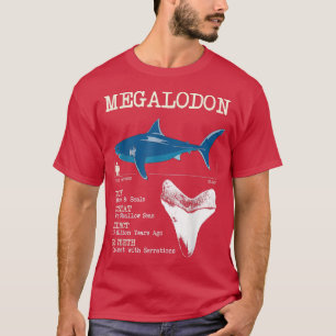 Camiseta Megalodon Meg Facts Funny Prehistoric Megatooth Sh
