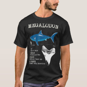 Camiseta Megalodon Meg Hechos Funny Prehistórico Megatoth S