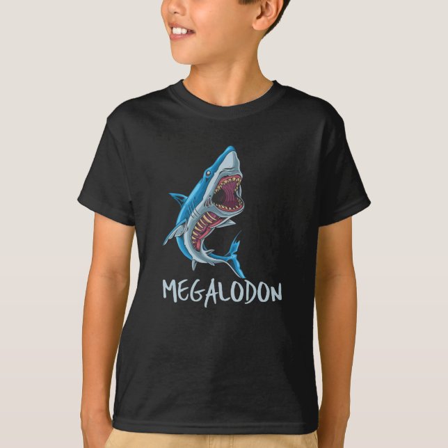 Camiseta Megalodon Shark - Creatura oceánica prehistórica (Anverso)